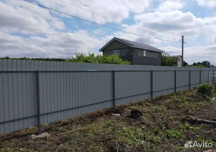 Заборы из профнастила,калитки