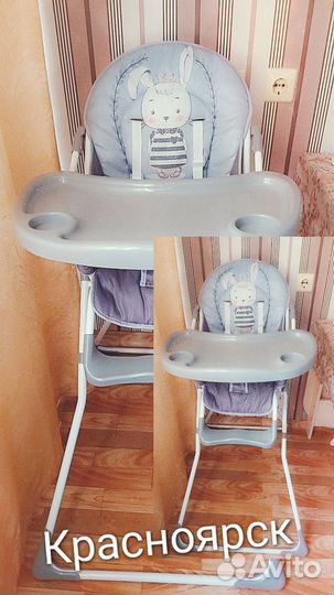 Детский стульчик для кормления happy baby