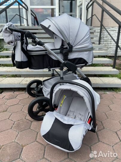 Коляска трансформер 3в1 luxmom 558 luxmom 555