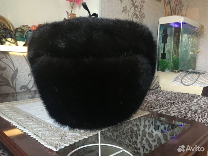 Норковая шапка мужская