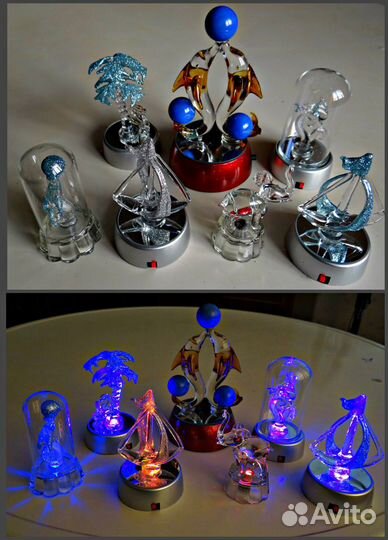 Фигурки, статуэтки из стекла на подставке