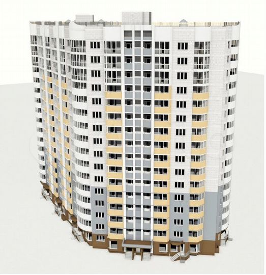 2-к. квартира, 74,5 м², 8/16 эт.