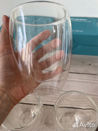 Набор стаканов с двойным дном 350 мл 2 шт