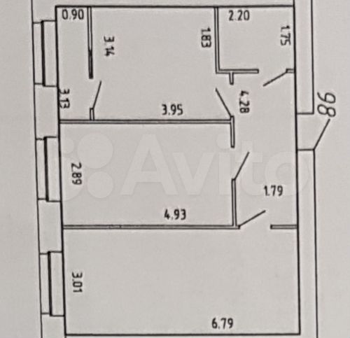 2-к. квартира, 58 м², 11/16 эт.