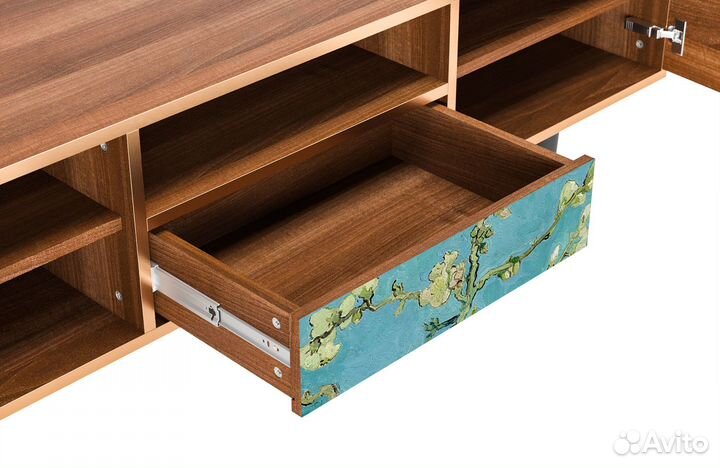 Тв-тумба T6 - Орех - Almond Blossom