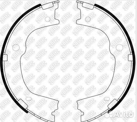 Тормозные колодки ручника NiBK, FN0664