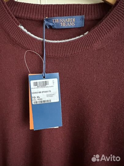 Новый Джемпер Trussardi р.XL оригинал