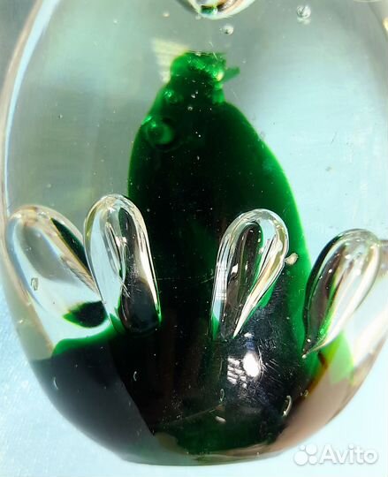 Винтаж /пресс- папье/цветное стекло/начало.20 в