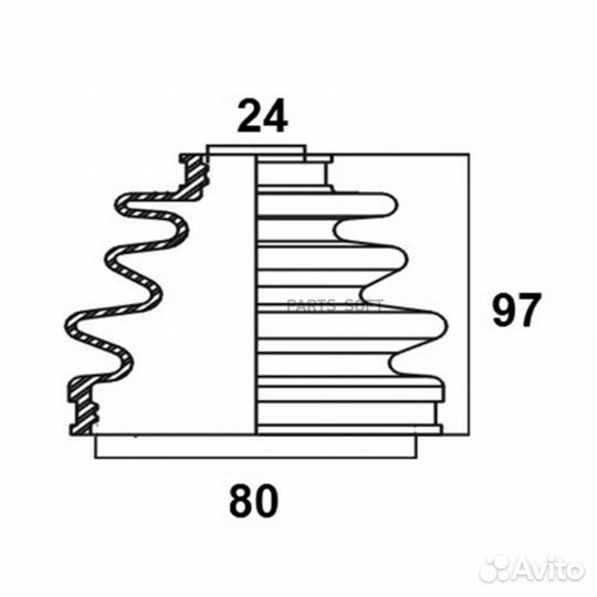 Avantech BD0106 Пыльник шруса пер. наруж