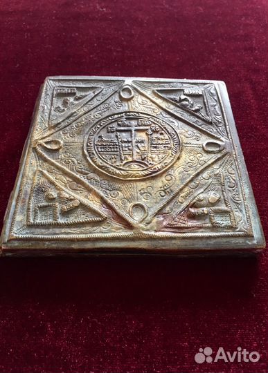 Складень старинный Двунадесятые праздники