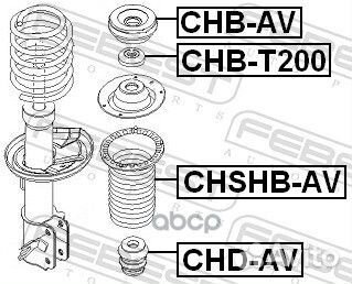 Пыльник переднего амортизатора chshb-AV Febest