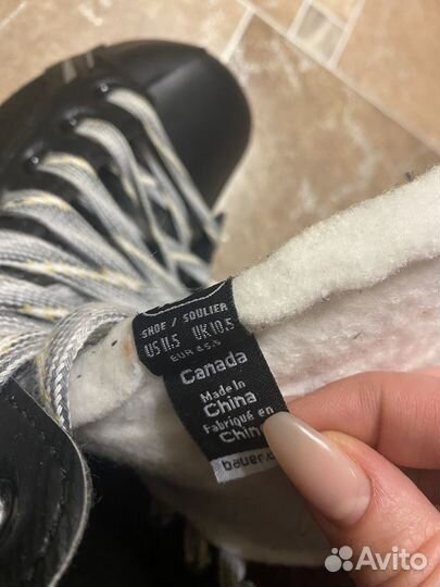 Хоккейные коньки bauer supreme pro SR размер 10