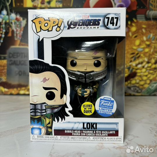 Funko Pop 747 Loki Светящийся