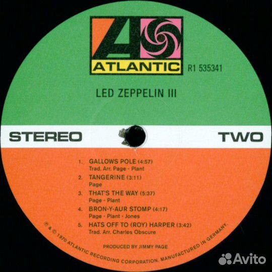 Виниловая пластинка WM Led Zeppelin Led Zeppelin I