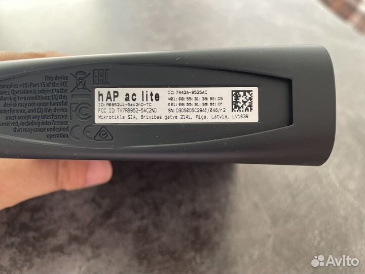 Wi-fi роутер Mikrotik hap ac lite