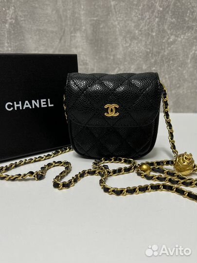 Сумка женская маленькая chanel кожа люкс