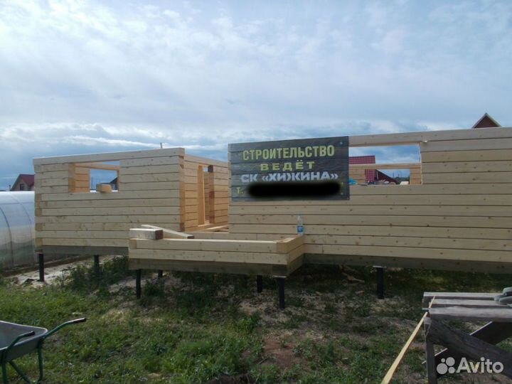 Дома срубы из бруса 6х9 2 этажа с крыльцом отделка
