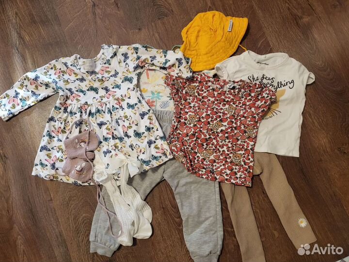 Пакет одежды на девочку 74-80