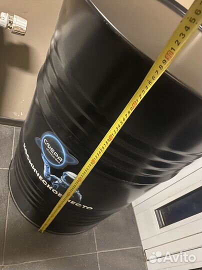 Бочка интерьерная металлическая