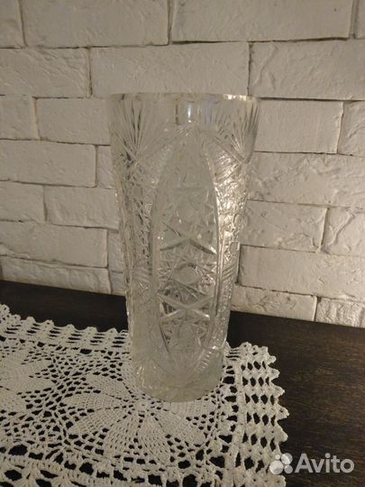 Большая хрустальная ваза СССР