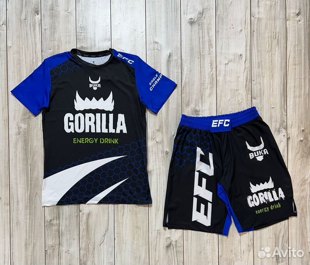 Форма для мма шорты футболка EFC buka gorilla