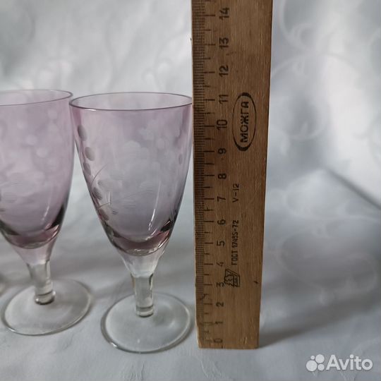 Рюмки, цветное стекло