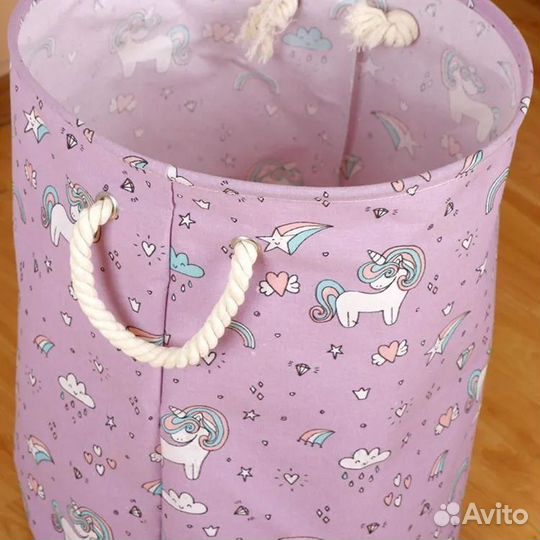 Корзина для игрушек Волшебные единороги 40х40х50 с