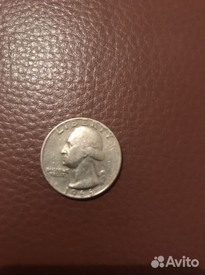 Монета liberty quarter dollar 1966 редкий год
