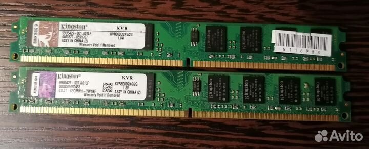 Модули памяти dimm DDR2 в ассортименте 1Gb/2Gb/512
