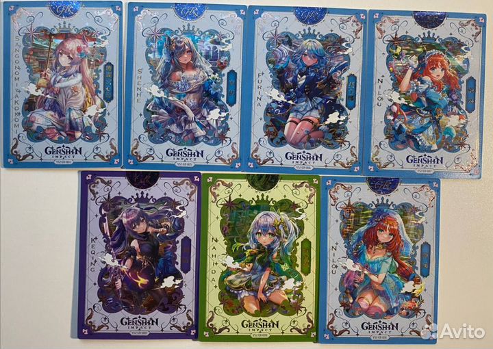 Коллекционные карточки GR QR Геншин/Genshin Impact