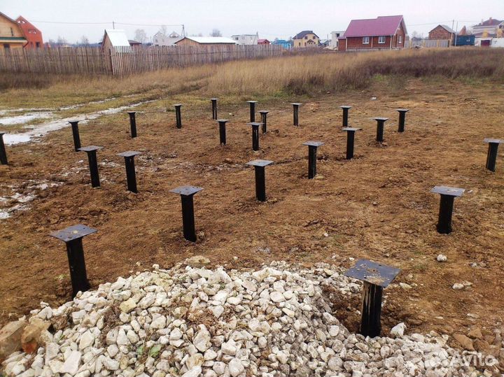 Винтовые сваи для дома