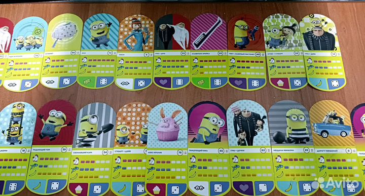 Карточки Миньонов из магнита