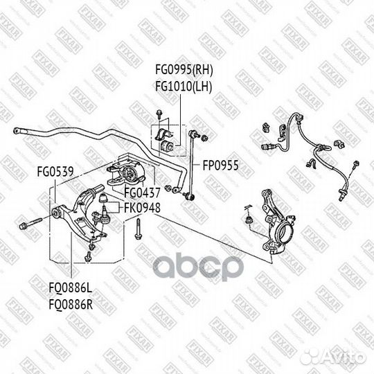 Сайлентблок FG1010 fixar