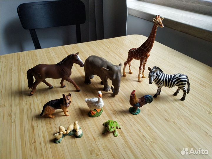 Фигурки животных Papo, Schleich, Collecta