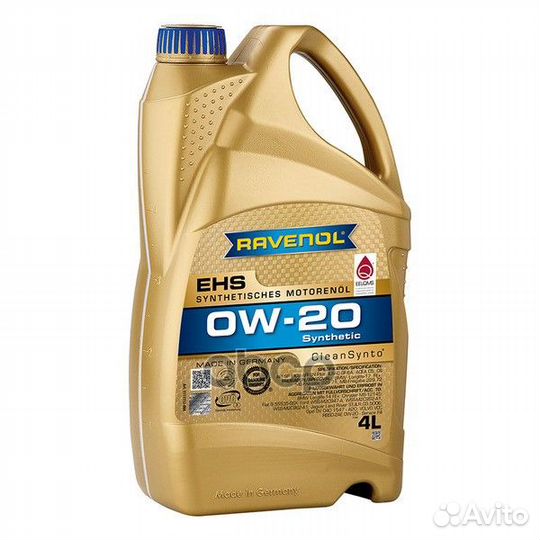 Моторное масло ravenol EHS SAE 0W-20 (4л) Ravenol