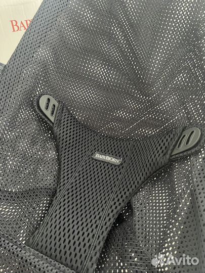 Шезлонг babybjorn air mesh антрацитовый
