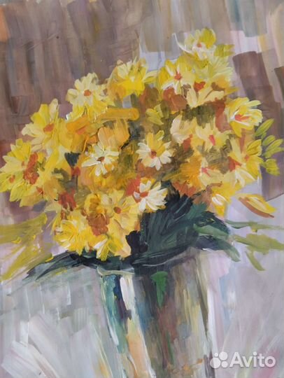 Картина желтые цветы