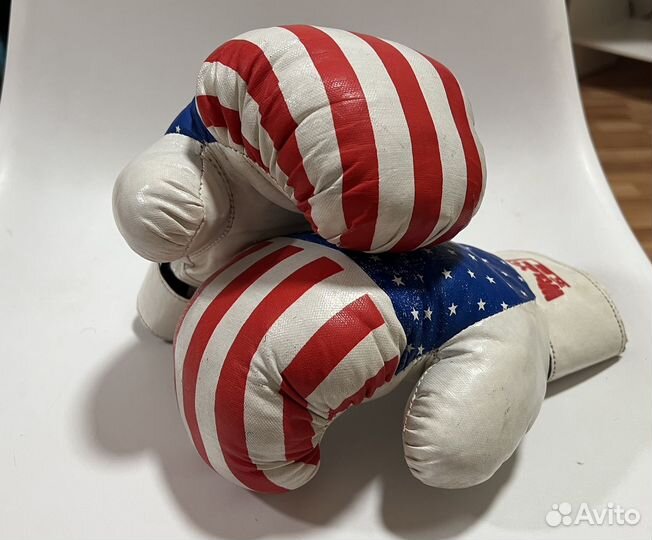 Боксерские перчатки детские с американским флагом