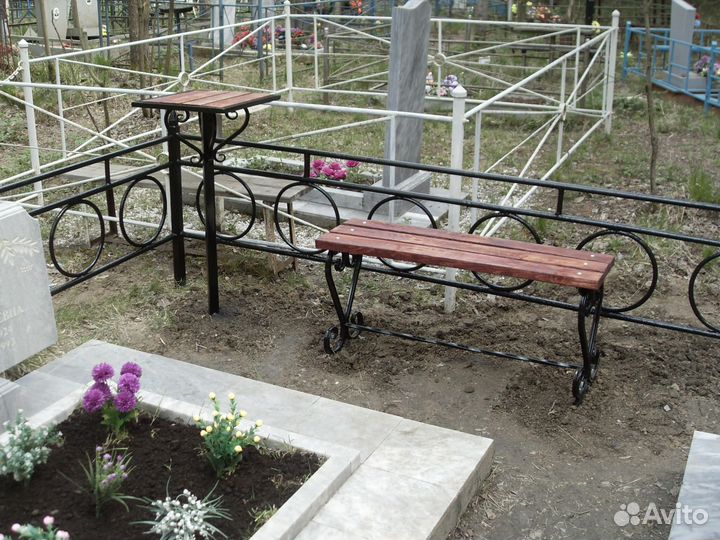 Художественная ковка, столы, скамейки, оградки