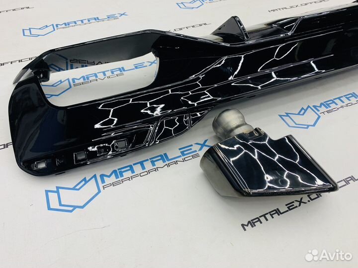 Диффузор + насадки 550i BMW G30, M Performance