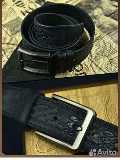 Ремень мужской натуральная кожа. Новый