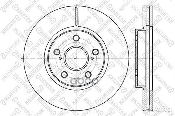 6020-4592V-SX диск тормозной передний Toyota C