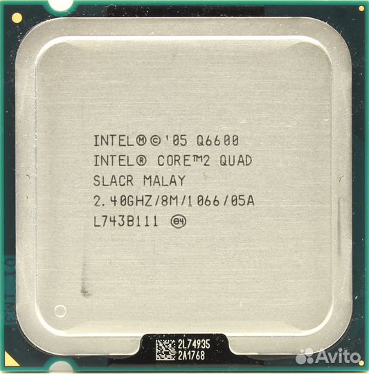 Процессор Intel Core 2 quad Q6600 cокет 775