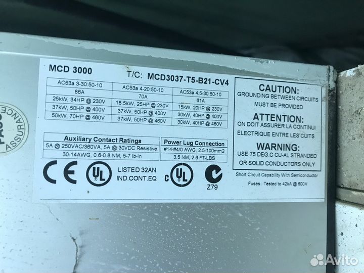 Danfoss MCD3000 Устройство плавного пуска электрод