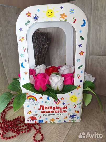 Подарочный букет из мыльных роз воспитателю,учител