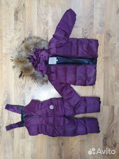 Зимний костюм для девочки moncler