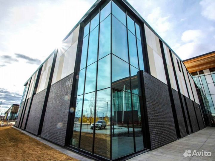 Ремонт окон, стеклопакет Двухкамерный RAL5498