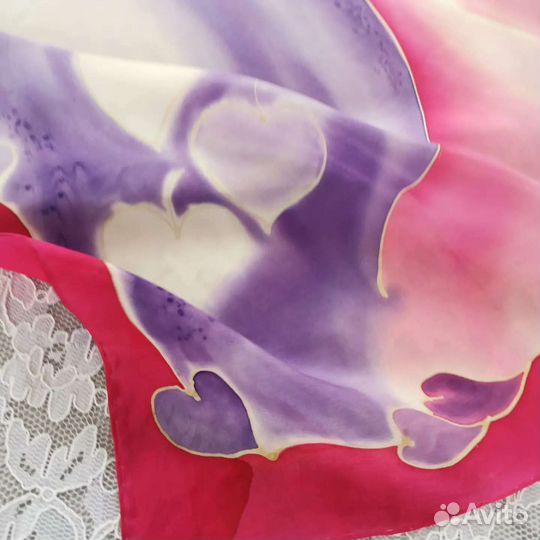 Красивый шёлковый платок Батик