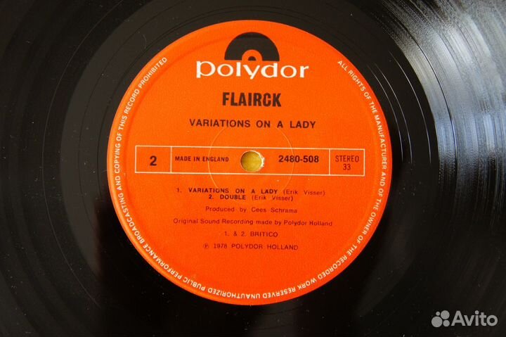 Flairck - Variations On A Lady -UK-1978-LP англия