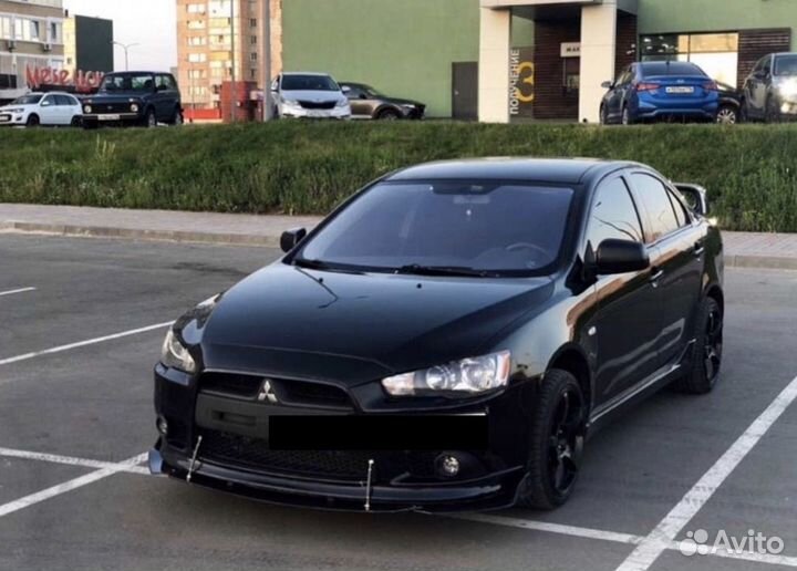 Сплиттер губа mitsubishi lancer X